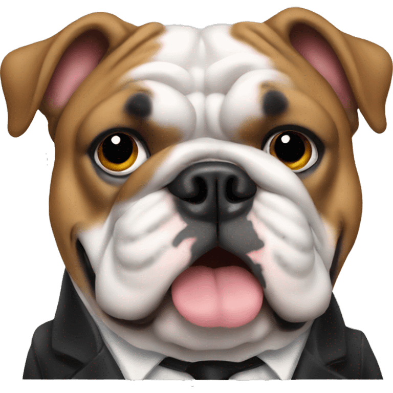 english bulldog conductor emoji