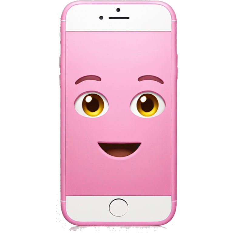 Pink iPhone  emoji