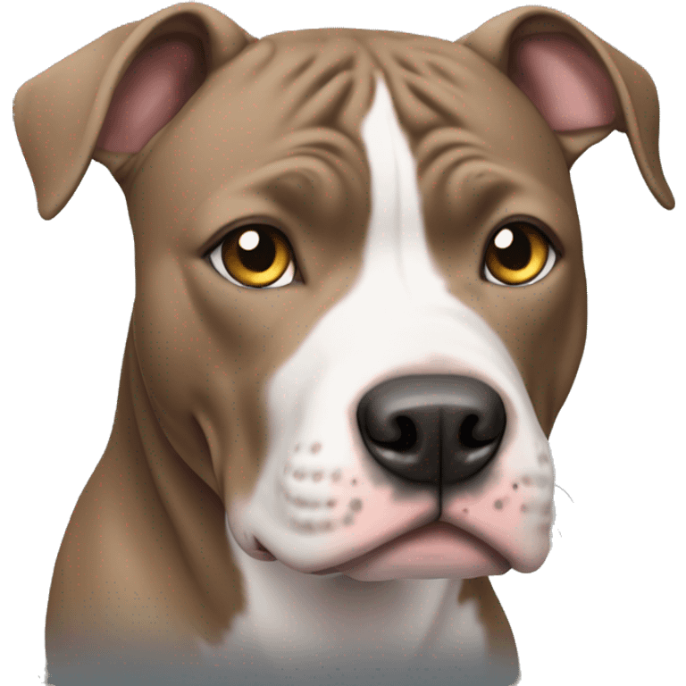 pitbull dog with light gray eyes emoji