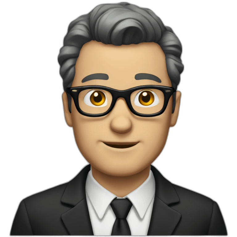 50s white male with black glasses emoji