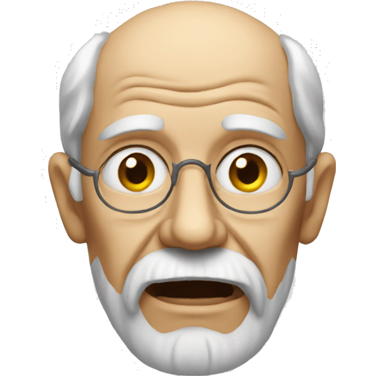 creepy looking old man emoji