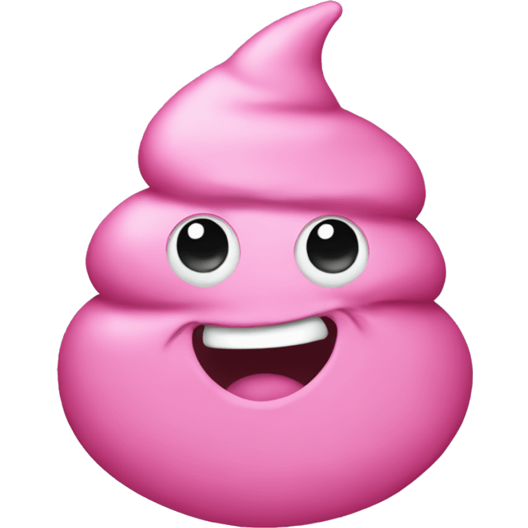 Pink poop emoji emoji