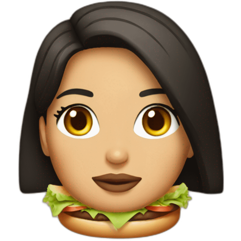 kim  Kardashian hamburger emoji