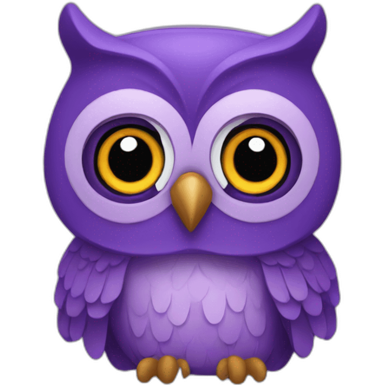 The purple owl emoji