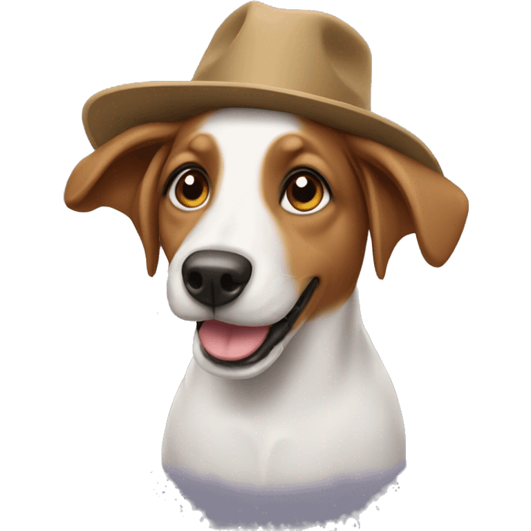 Dog with hat  emoji