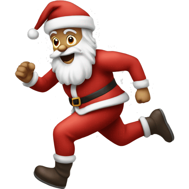 santa running emoji