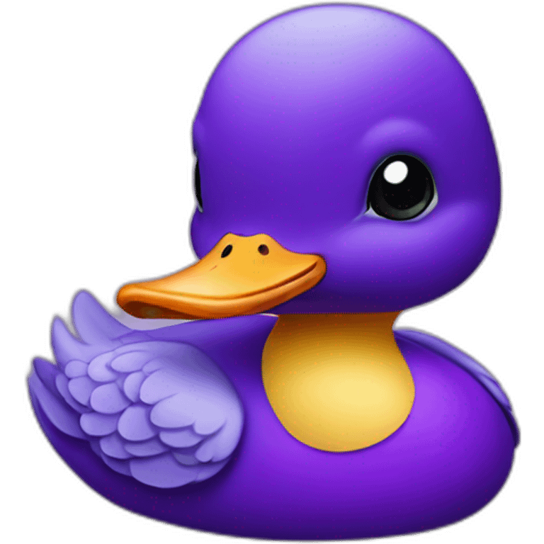 purple duck emoji