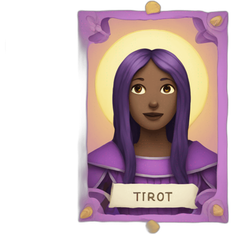 Purple tarot card emoji