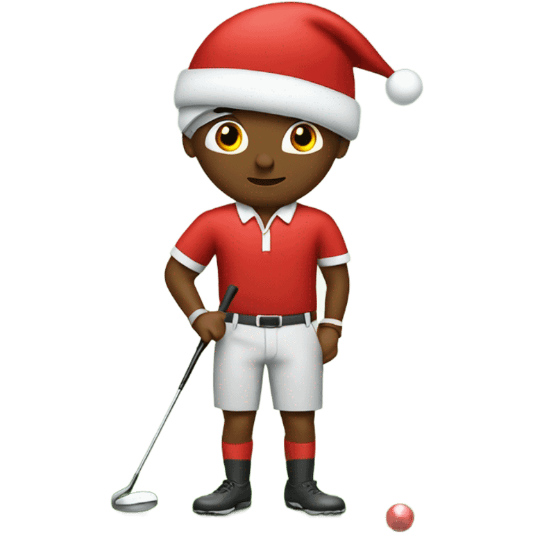 Golfer Christmas  emoji