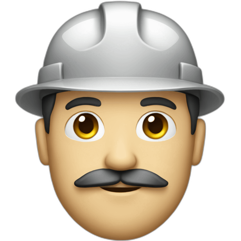 engineer with mustache emoji