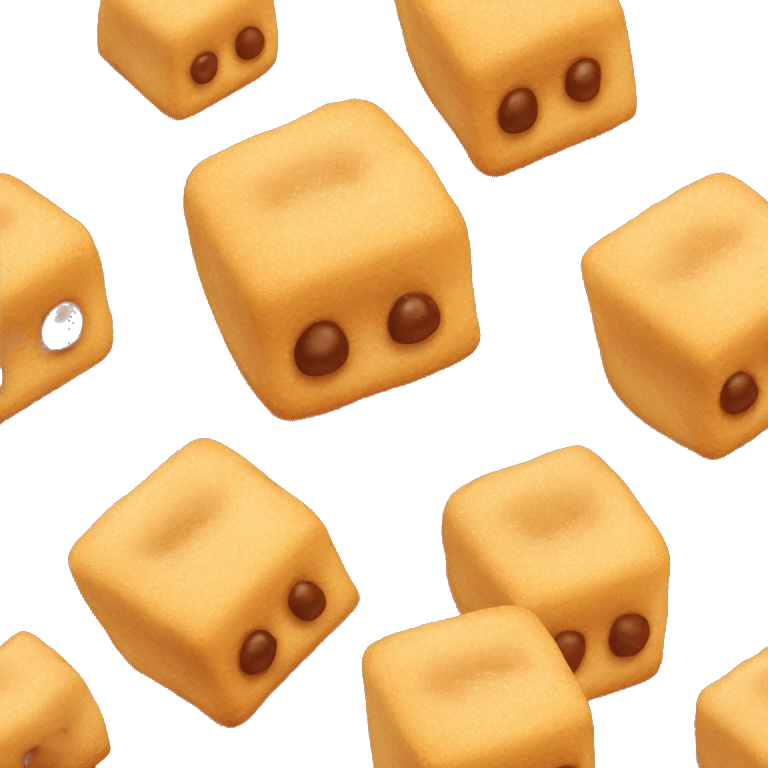 fried dough cubes emoji