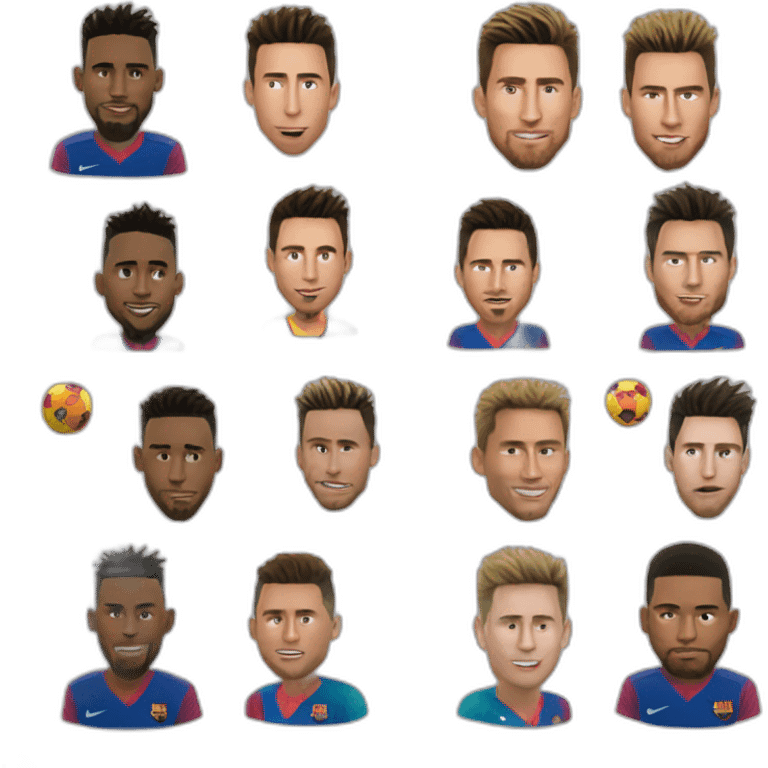 Messi Ronaldo neymar emoji