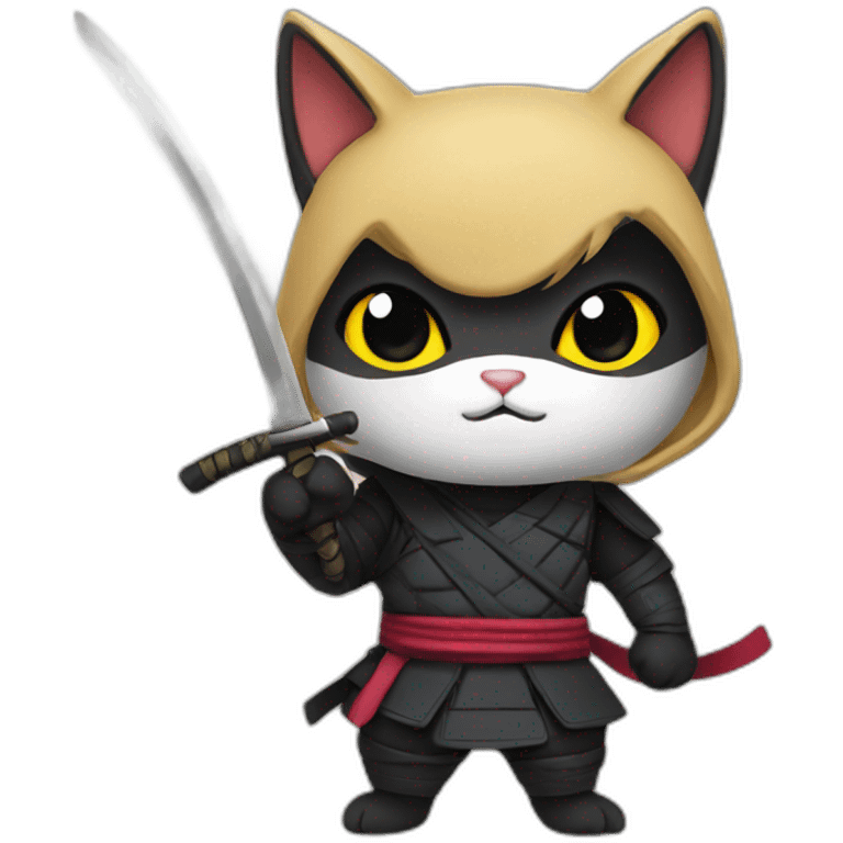 Cat ninja emoji