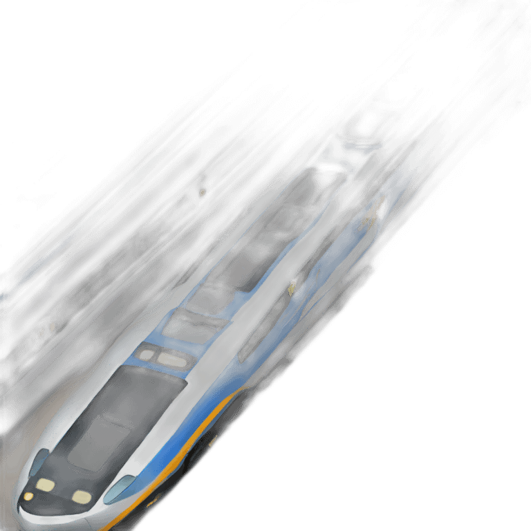 high speed train emoji