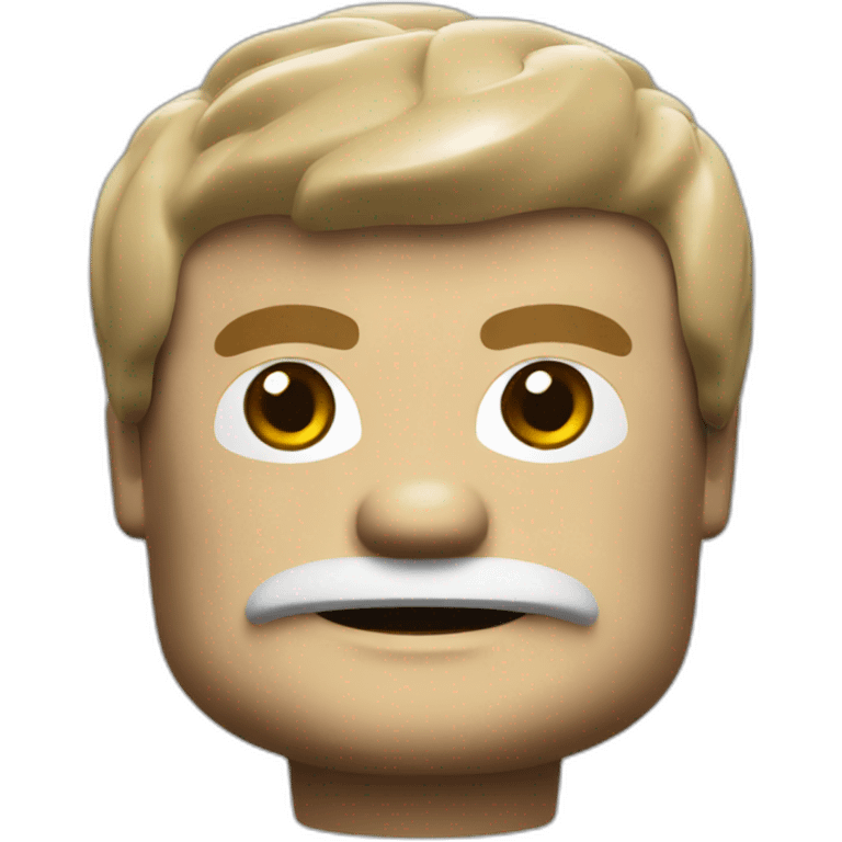 A Lego brick emoji