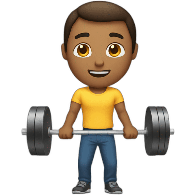 man lifting weight emoji