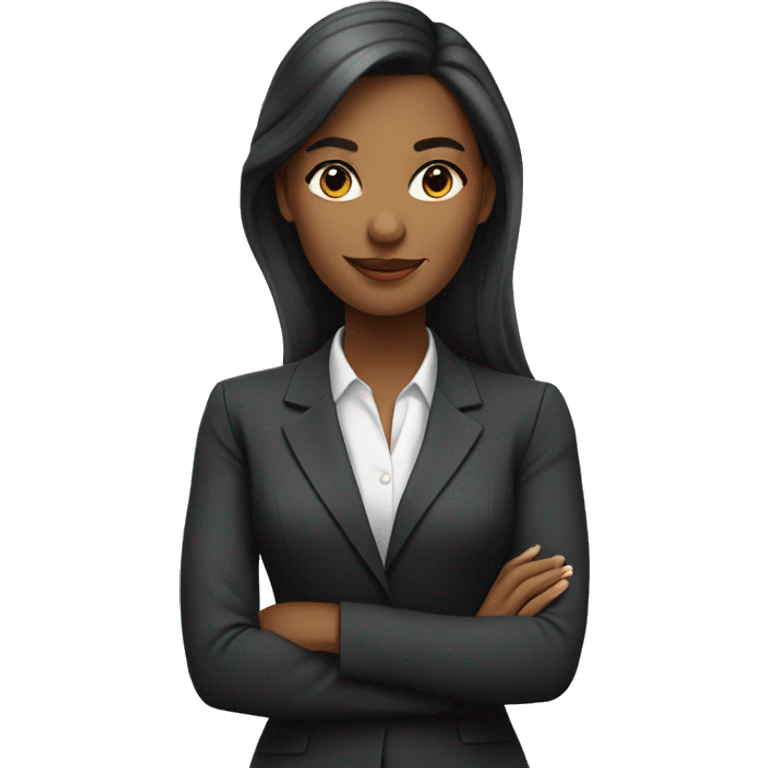 a young, elegant woman in a sophisticated business setting. 
  emoji