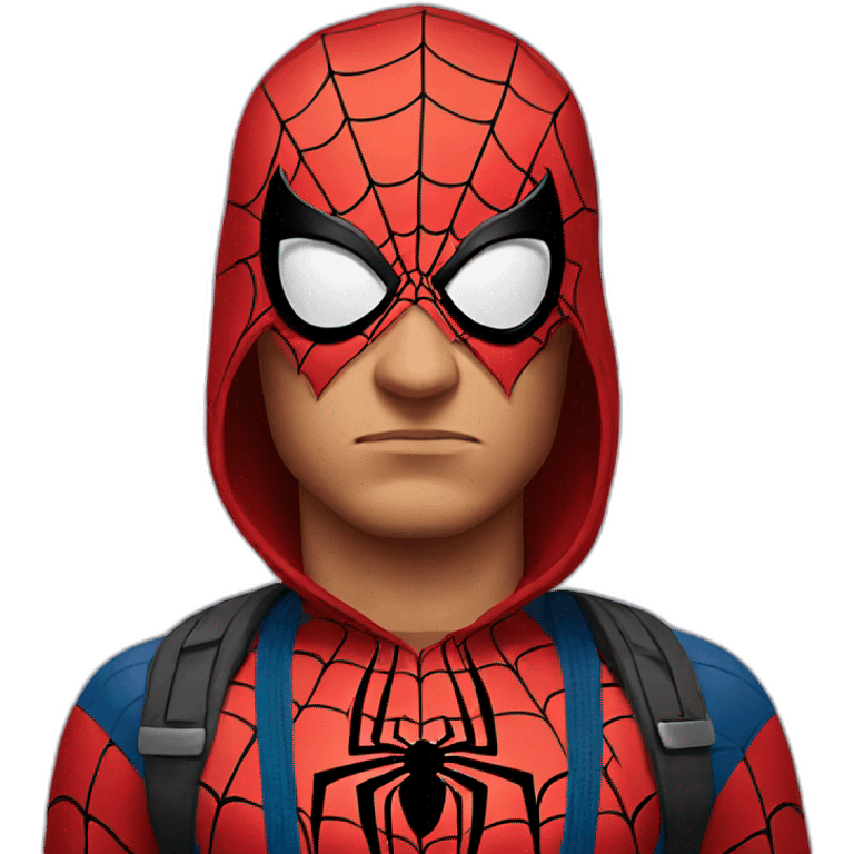 Spider-Man sad face emoji