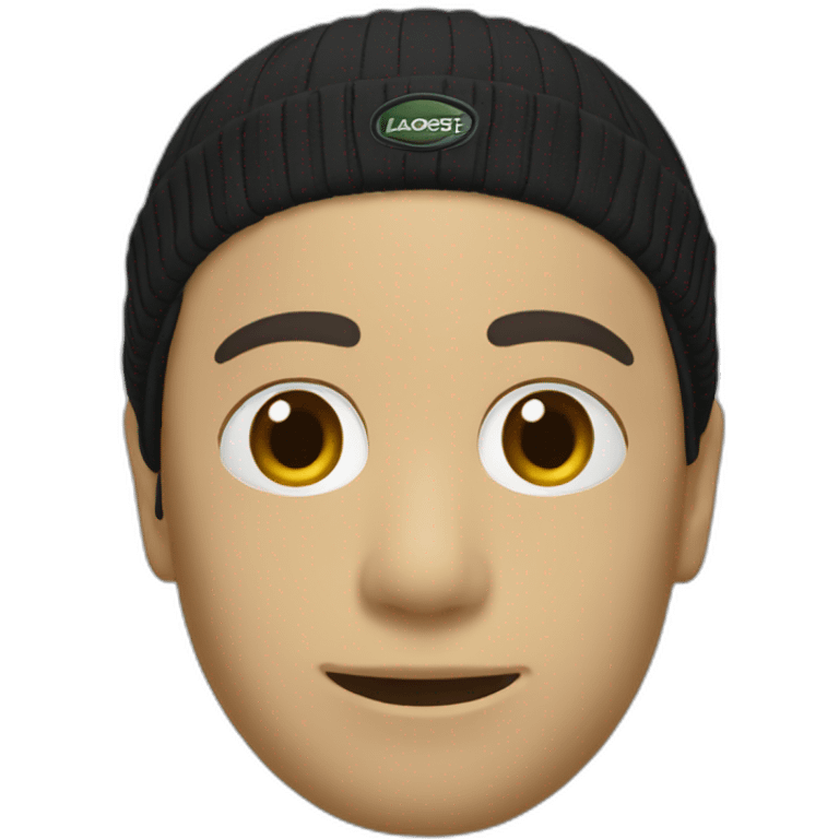 Lacoste black balaclava boy emoji