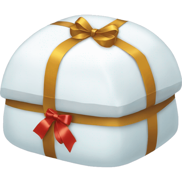 igloo wrapped in gift emoji