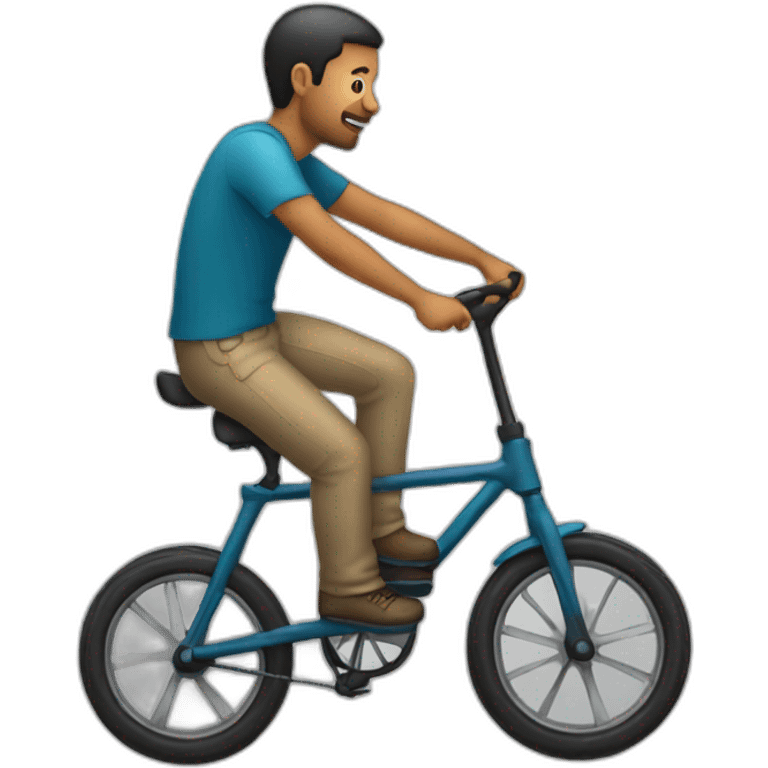 male with unicycle emoji