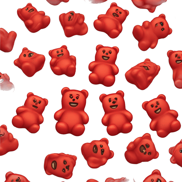 red gummy bear emoji