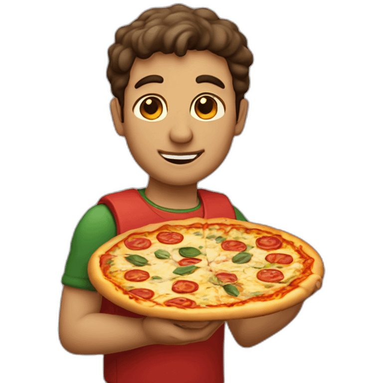 italian holding a pizza emoji