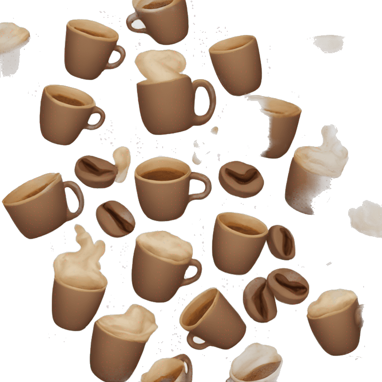 Brown coffee cup emoji