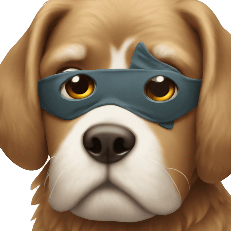 dog with eye patch  emoji