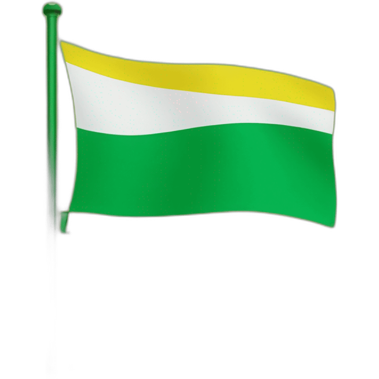 Kashmir flag with yellow and green color pattern  emoji