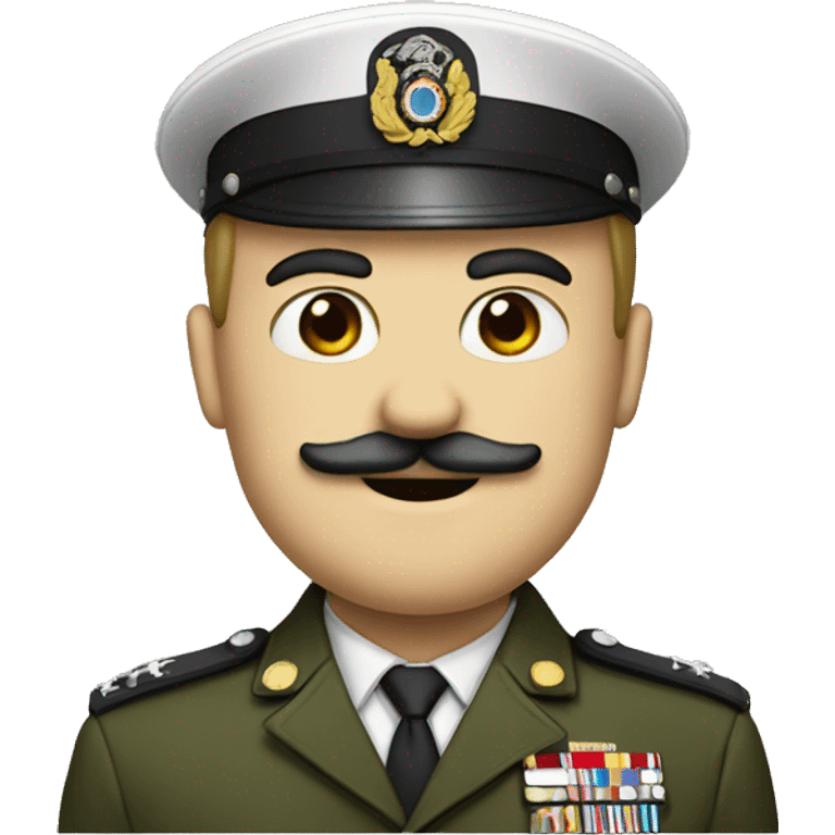 Military officer with a small square moustache  emoji