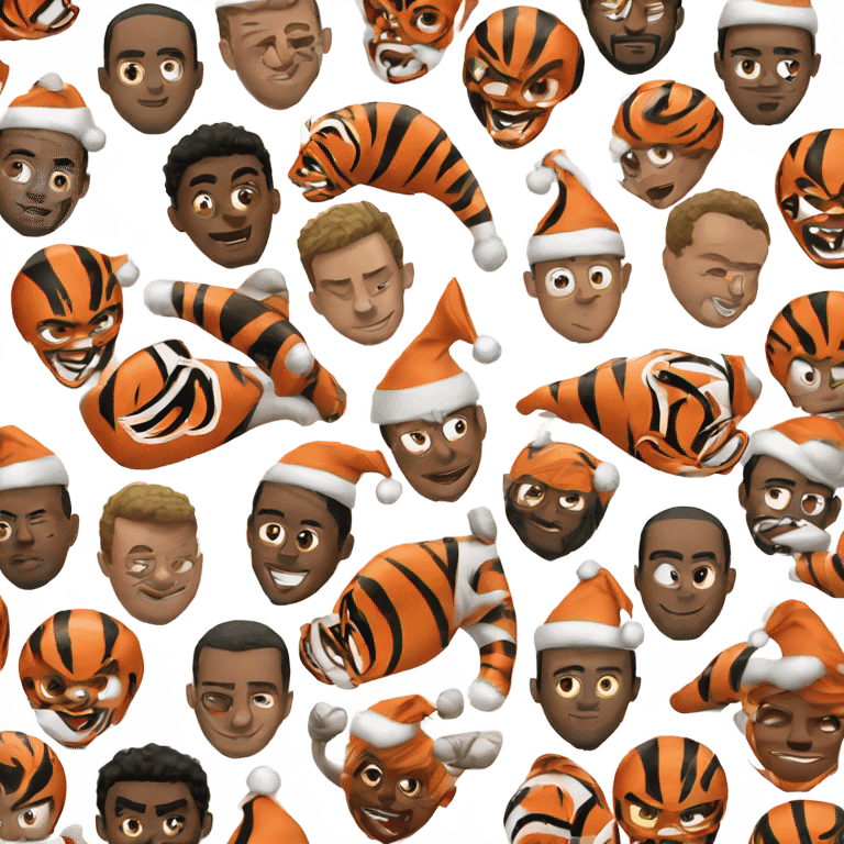 Merry Christmas Cincinnati Bengals emoji