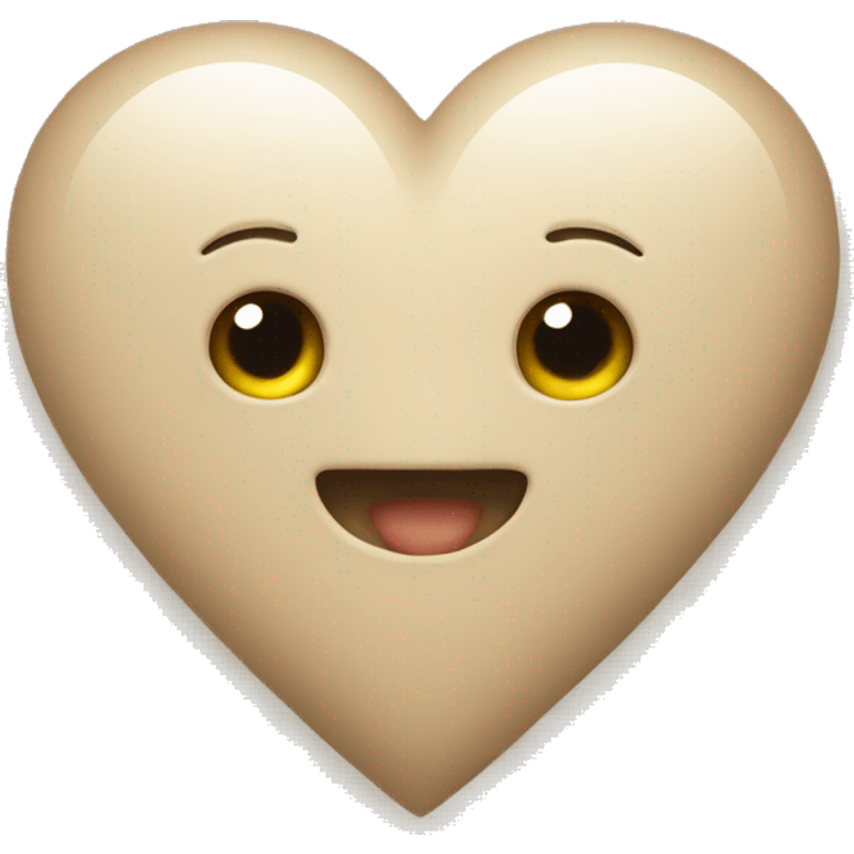 Heart beige  emoji