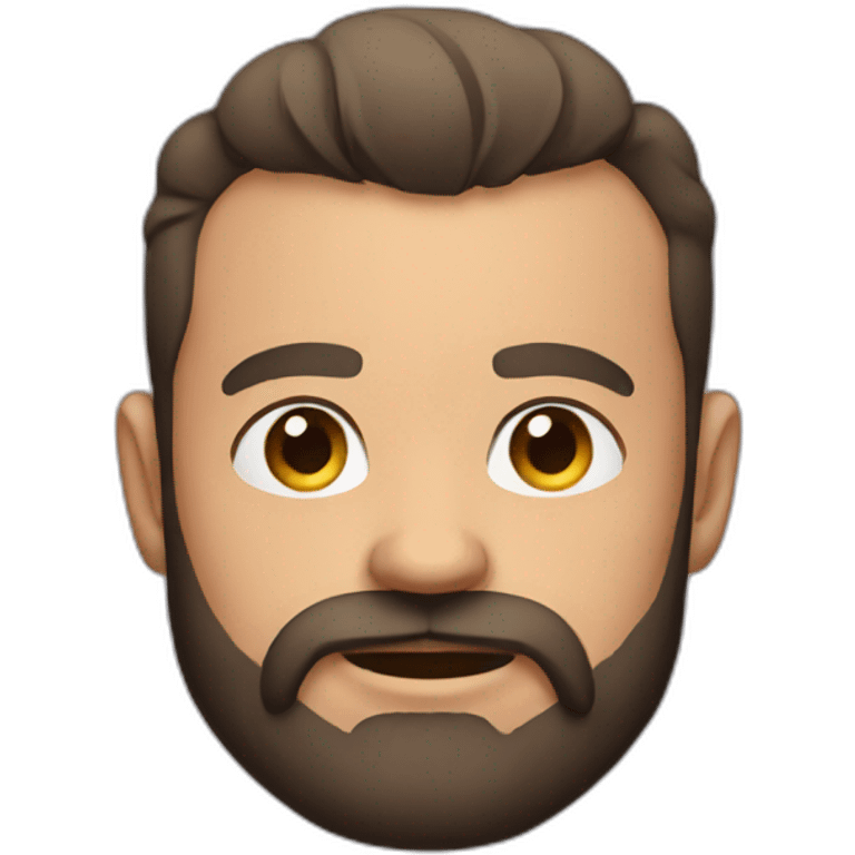 muscular beard emoji