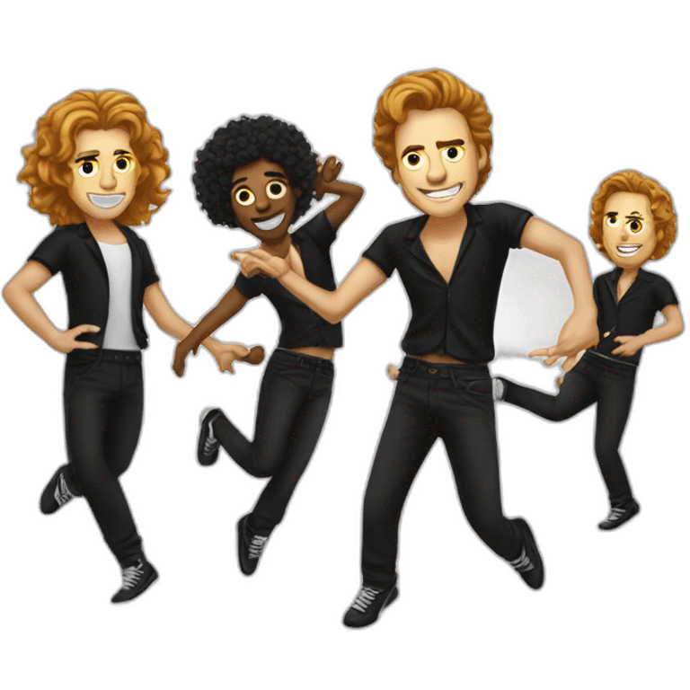 Rick n roll dancers emoji