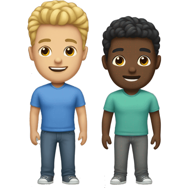 Interracial gay couple emoji