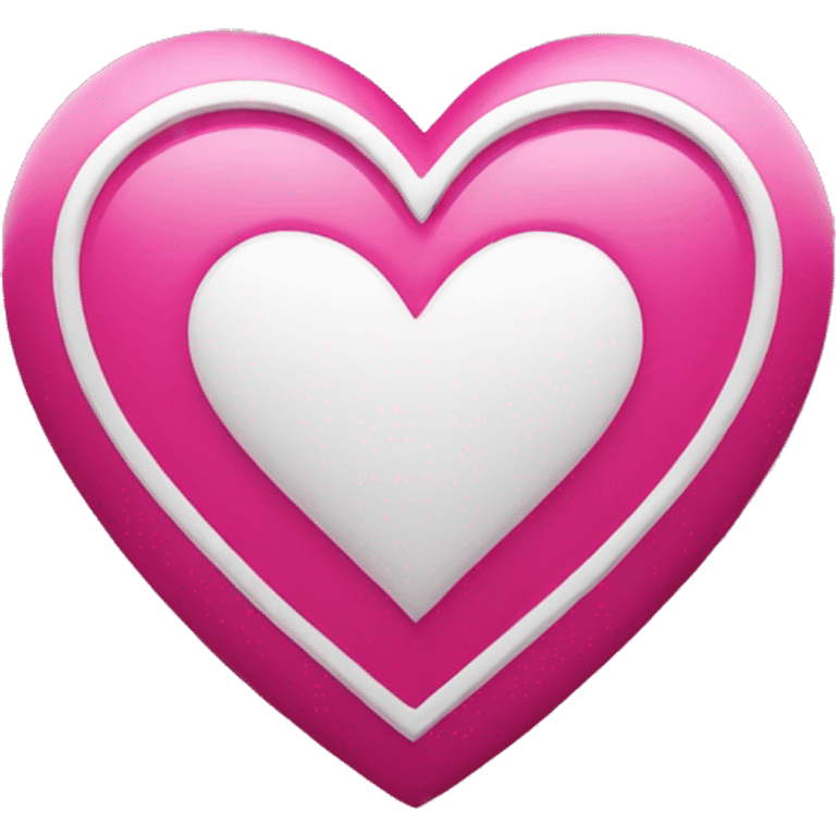 heart-deep-pink-and-white-color emoji