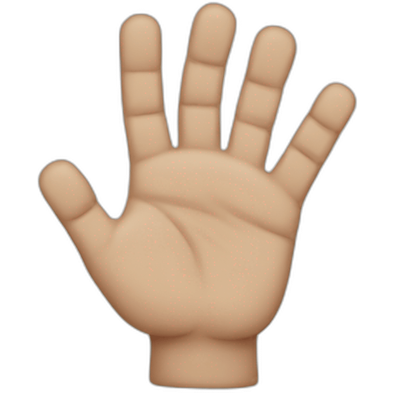 hand with six fingers emoji