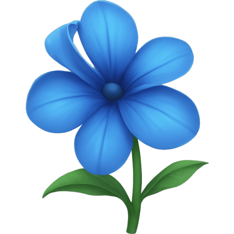 blue flower emoji