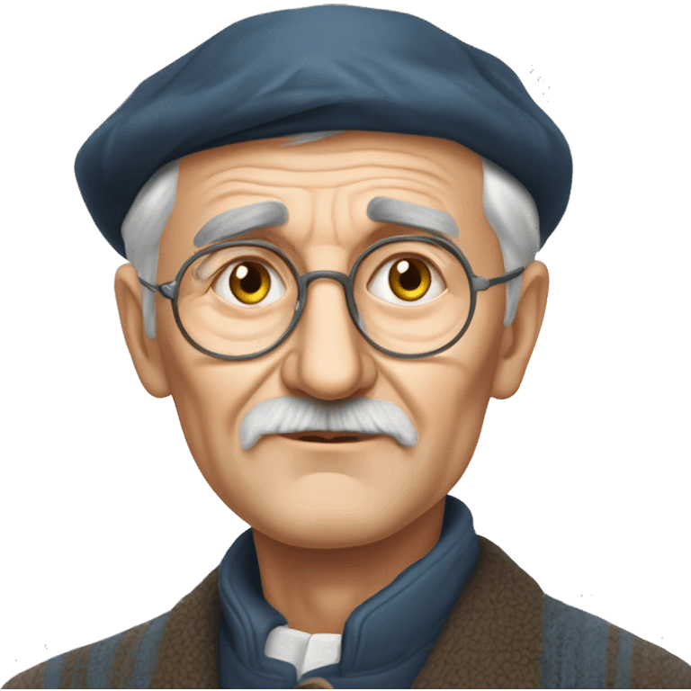 Dmytro Pavlychko, Ukrainian writer of the twentieth century, an elderly man emoji