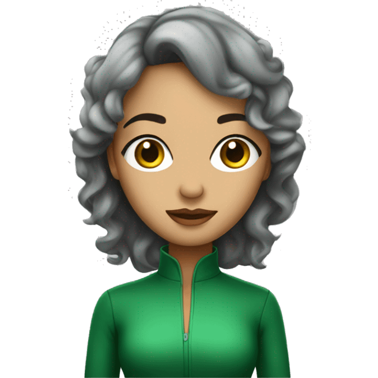 mulher bonita olho verde emoji