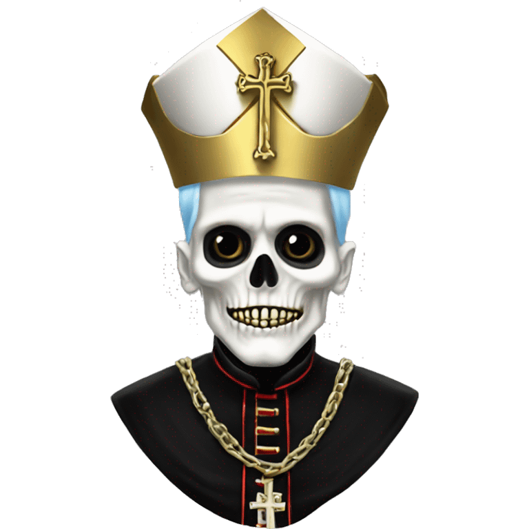 Papa emeritus skeleton pope emoji