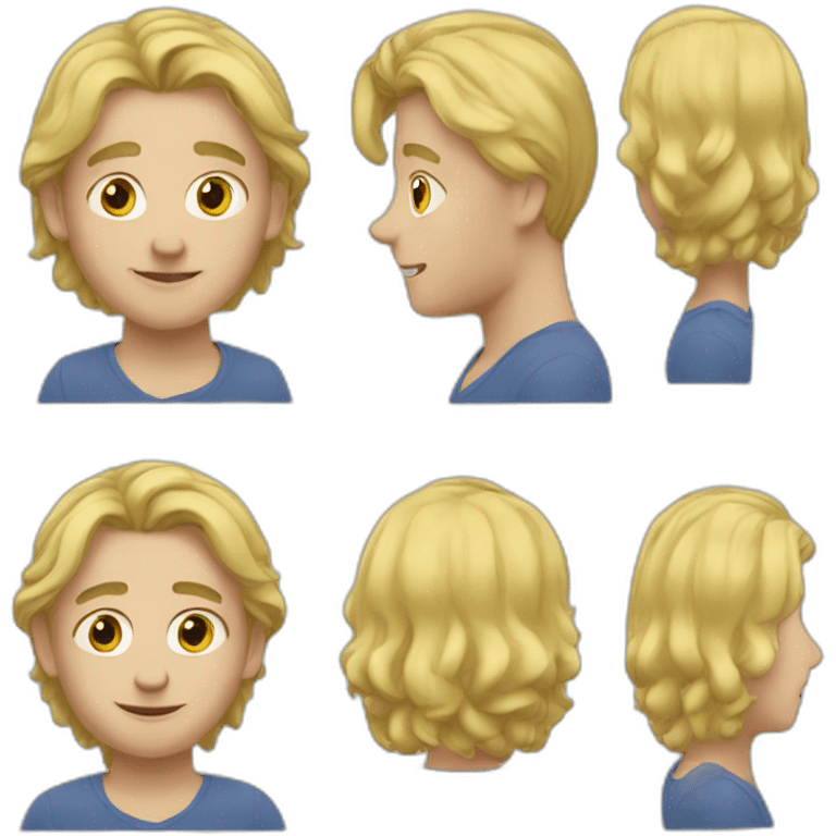 a guy blond hair dutch 10 year emoji