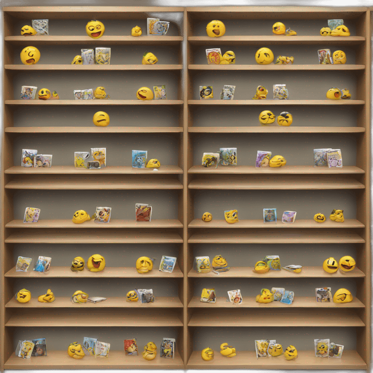 A shelf full of comics emoji