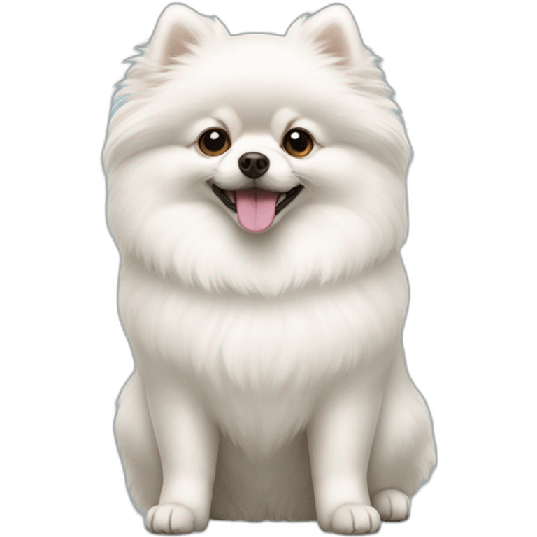 White pomeranian emoji