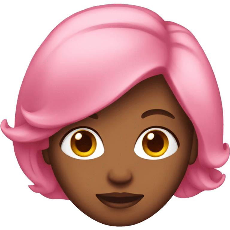 Pink hair woman emoji