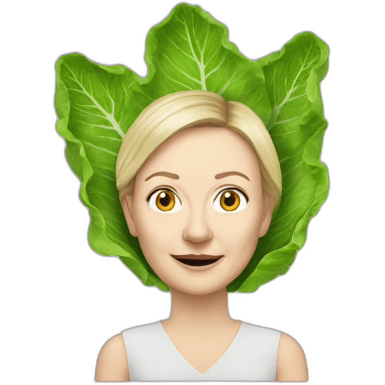 liz truss as a lettuce emoji