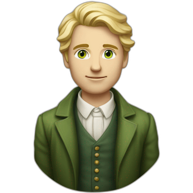 Full-length-young-british-male-historian-with-blonde-hair-and-green-eyes emoji