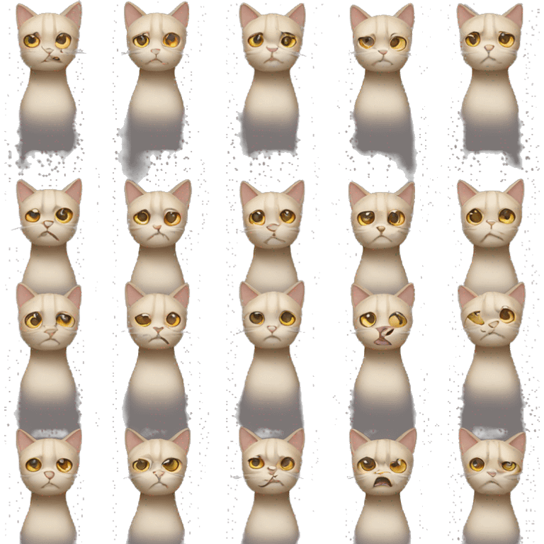 Distressed cat emoji