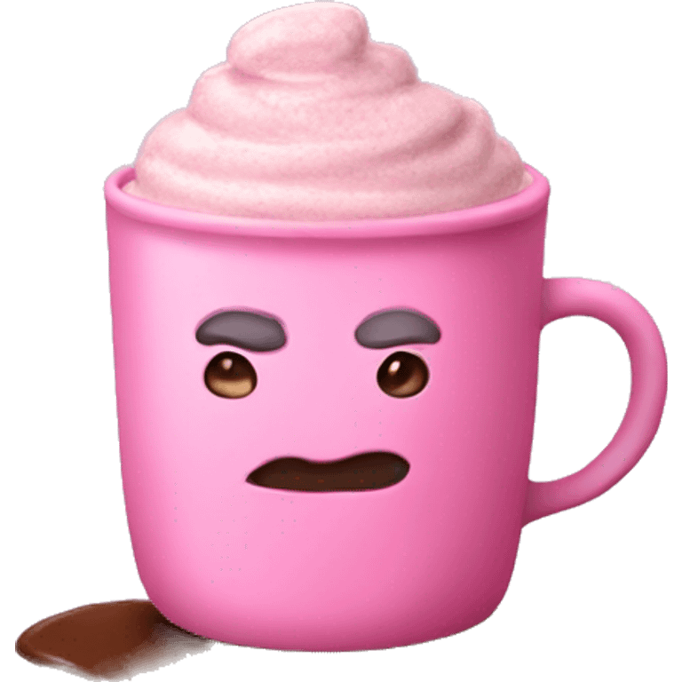 pink hot chocolate  emoji